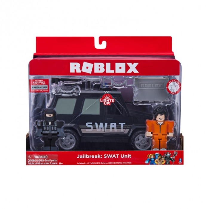 ROBLOX MASINA CU FUNCTII SI 2 FIGURINE - JAIL BREAK SWAT UNIT