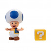 FIGURINA MARIO NINTENDO 10 CM BLUE TOAD QUESTION BLOCK
