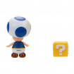 FIGURINA MARIO NINTENDO 10 CM BLUE TOAD QUESTION BLOCK