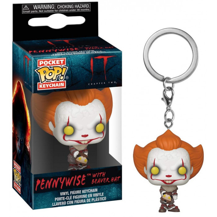 POP KEYCHAIN: IT 2 - PENNYWISE WITH BEAVER HAT