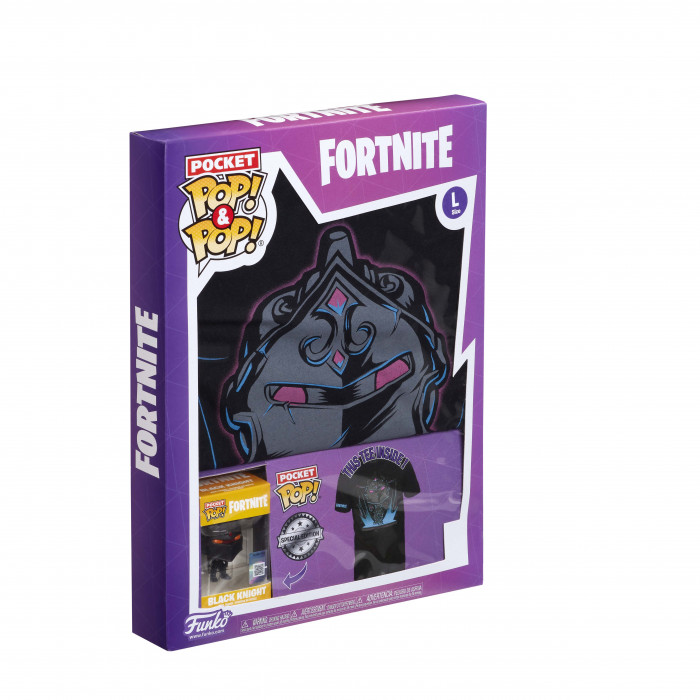 POCKET POP! FORTNITE + TRICOU BLACK KNIGHT L