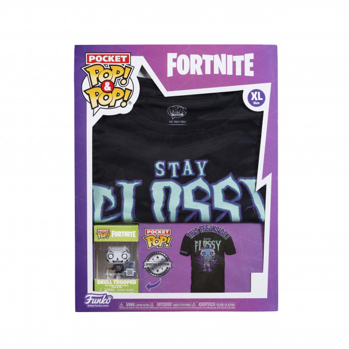 POCKET POP! FORTNITE + TRICOU SKULL TROOPER M