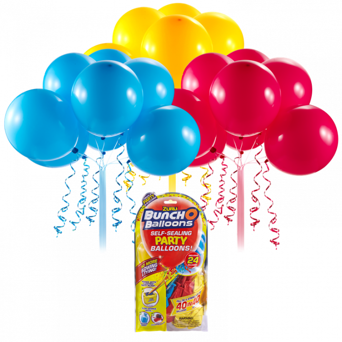 BUNCH O BALLOONS PARTY BALLOONS SET REFILL ROSU/GALBEN/ALBASTRU