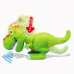 DINOZAUR JUNIOR T-REX CU LUMINI SI SUNETE - Verde