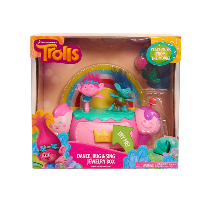 Trolls - Cutie de bijuterii cu efecte luminoase si sunete
