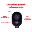Proiector lumina ambientala interior auto Siegbert, cu telecomanda, rosu