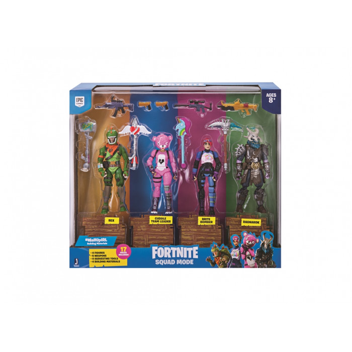 SET DE JOACA FORTNITE SQUAD MODE CU 4 FIGURINE SI ACCESORII