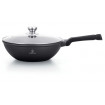 Tigaie Herenthal Marble Steelwok, HT-CBW28M, Aluminiu/Otel inoxidabil, 28 cm, Negru