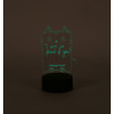 Lampa decorativa 3D halber, Pusheen Cat, Negru