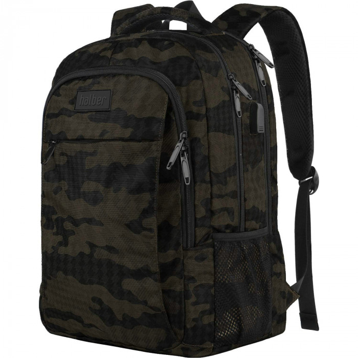 Rucsac Laptop halber Pro Style & Storage, 15.6", Camuflaj