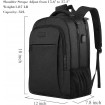 Rucsac Laptop halber Pro Style & Storage, 15.6", Negru