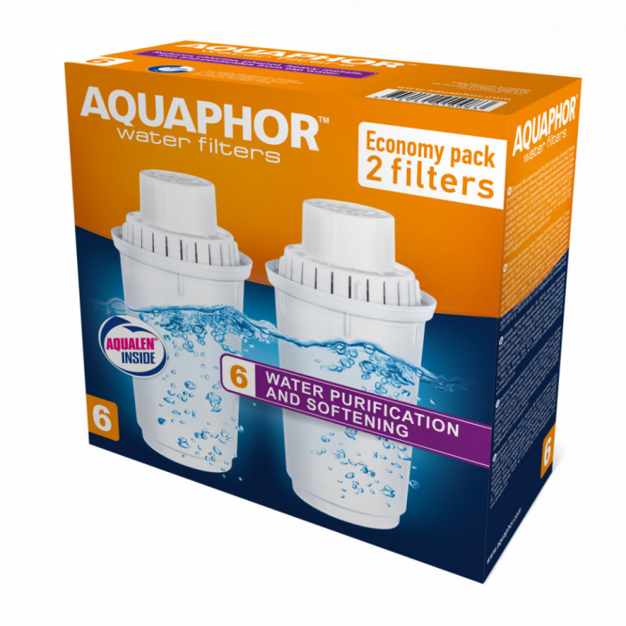 AQUAPHOR B6 - cartus filtrant pentru apa dura, set cu 2buc