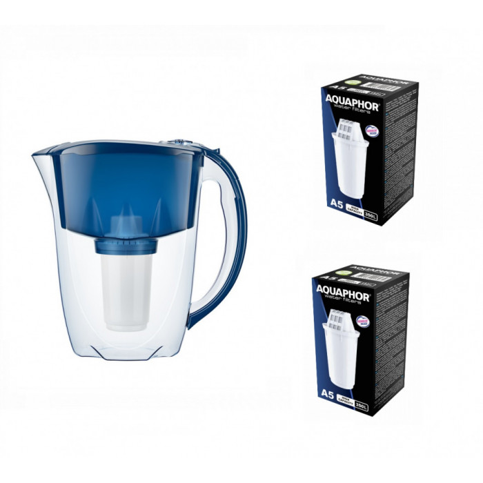 AQUAPHOR PRESTIGE A5 - Cană filtrantă, cu 2 x cartuse A5 incluse