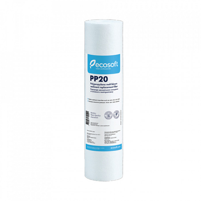 ECOSOFT- Cartus filtrant polipropilena 10" Ecosoft pentru eliminarea sedimentelor