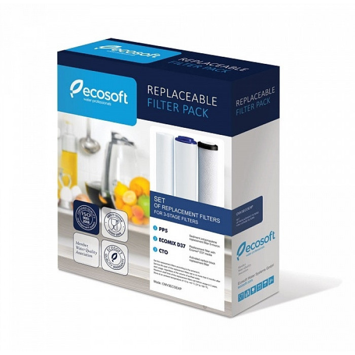 ECOSOFT- Set filtre de schimb Plus Ecosoft 1-2-3 pentru sisteme de filtrare