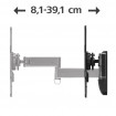 Suport TV de perete Hama FULLMOTION, 2 brate, VESA200x200, 122cm (48  inch ), negru