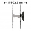 Suport TV de perete Hama FULLMOTION 400x400 165cm(65 inch ) 1 brat negru