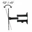 Suport TV de perete Hama FULLMOTION 400x400 165 cm (65  inch ) 2 brate negru