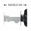 Suport TV de perete Hama FULLMOTION 100x100 66cm(26 inch ) 1 brat negru