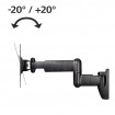Suport TV de perete Hama FULLMOTION 107 cm (42  inch ) 2 brate negru