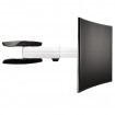 Suport curbat de perete Hama TV FULLMOTION, 165 cm, negru
