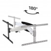 Suport curbat de perete Hama TV FULLMOTION, 165 cm, negru