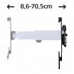 Suport curbat de perete Hama TV FULLMOTION, 165 cm, negru