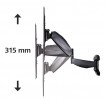 Suport TV cu arc pneumatic Hama FULLMOTION, 142 cm (56  inch ) negru