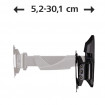 Suport TV de perete Hama FULLMOTION 66 cm (26  inch ) 1 brat negru