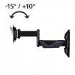 Suport TV de perete Hama FULLMOTION 66 cm (26  inch ) 2 brate negru
