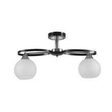 Lustra Erste Moonlight Crom Negru cu Alb 2xE27 Lustra Erste Moonlight Crom Negru cu Alb 2xE27