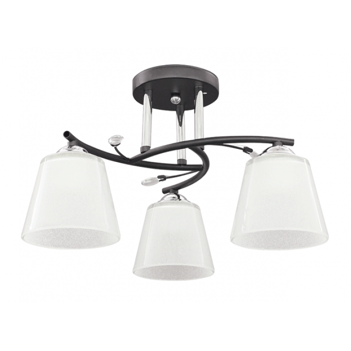 Lustra Valentine Crom+Negru+Alb 3xE27 60W Erste