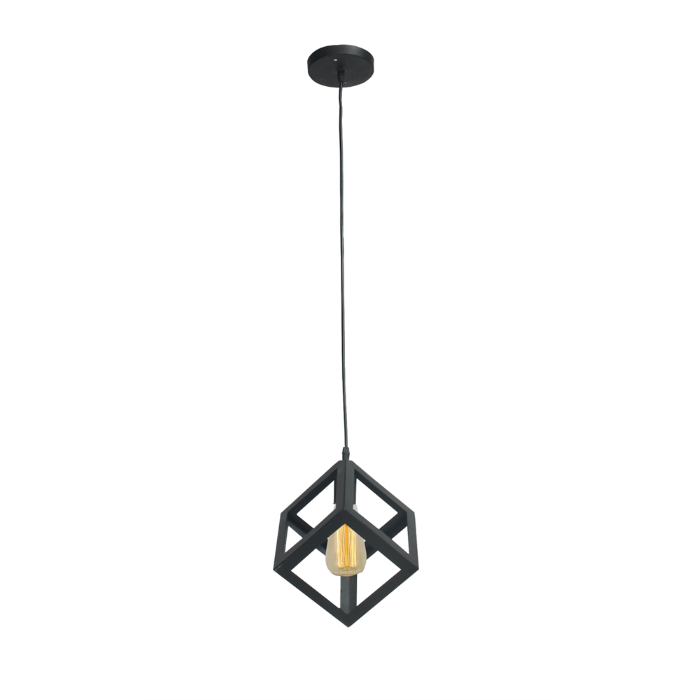 Pendul Onyx Negru 1xE27 60W Erste
