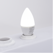 Set 10 x Bec LED Lumanare 5W E14 6400K Novelite Set 10 x Bec LED Lumanare 5W E14 6400K Novelite