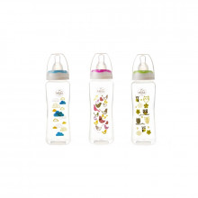 Biberon 250 ml si tetina silicon 3+