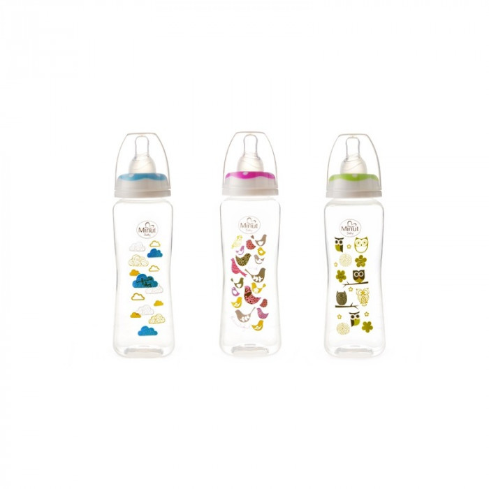 Biberon 250 ml si tetina silicon 3+