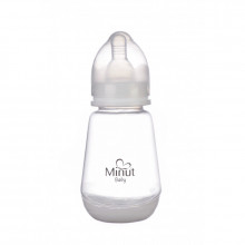 Biberon Minut Baby cu tetina silicon 0+ 150 ml