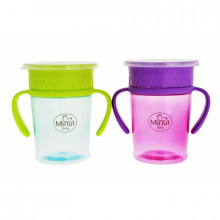 Cana anticurgere 360° cu manere Minut Baby, 270 ml, 6+ Cana anticurgere 360° cu manere Minut Baby, 270 ml, 6+