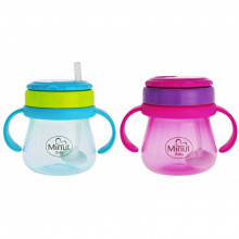 Cana anticurgere Minut Baby cu pai mobil, 250 ml, 6+ Cana anticurgere Minut Baby cu pai mobil, 250 ml, 6+