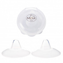 Protectii silicon Minut Baby pentru mamelon, 2 buc /cutie