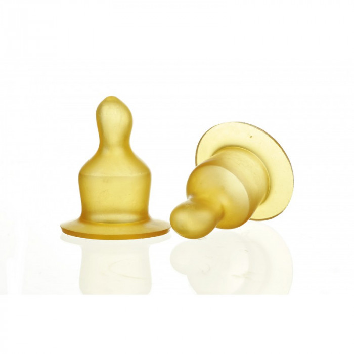 Set 2 tetine latex Minut Baby ortodontice 0+,3+,6+,6+lichide groase