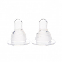 Set 2 tetine silicon super fin Minut Baby 3+