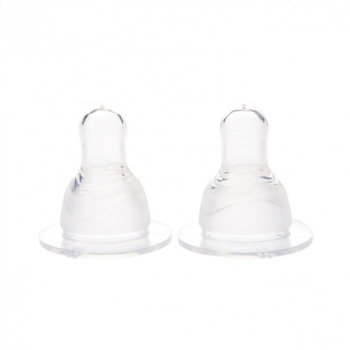 Set 2 tetine silicon super fin Minut Baby 6+