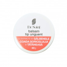 Balsam tip unguent cu extracte de Gălbenele, Coada Șoricelului și Tătăneasă Dr. Soleil, 40g Balsam tip unguent cu extracte de Gălbenele, Coada Șoricelului și Tătăneasă Dr. Soleil, 40g