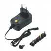 Alimentator Universal Well® PSUP-SMP-1500MA/6T/2-WL, 6 Mufe Incluse, Tensiune Reglabila 3V-12V, Protectii Multiple, 1500mA