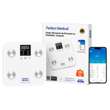 Cantar Digital Inteligent Bluetooth SMART Perfect Medical® PM-48, Sticla Securizata, 4 Senzori de Inalta Precizie – IOS, ANDROID-Analiza Corporala Completa,180 kg Cantar Digital Inteligent Bluetooth SMART Perfect Medical® PM-48, Sticla Securizata, 4 Senzori de Inalta Precizie – IOS, ANDROID-Analiza Corporala Completa,180 kg