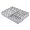 Set 4 buc. organizatoare inteligente pentru lenjerie intima, sosete, cravate, curele