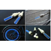 Set 2 Capace Valva cu LED Albastru, cu senzor de lumina si miscare
