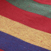 Hamac Multicolor Dublu (2 persoane), 200 x 150 cm, cu bara de 80 cm - ROSU