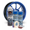 Kit complet reparatie si vopsire jante culoare Albastru Metalizat, V2